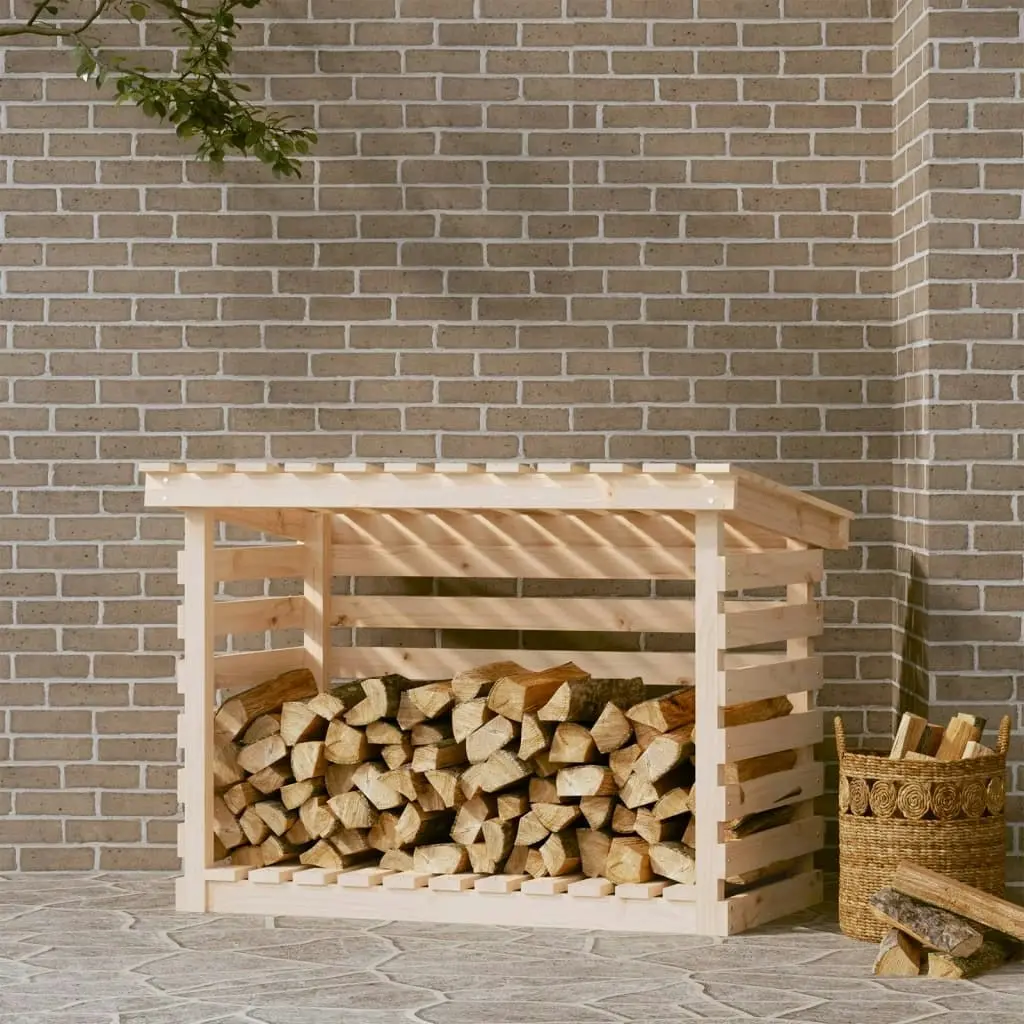 Firewood Rack 108x73x79 cm Solid Wood Pine 822227