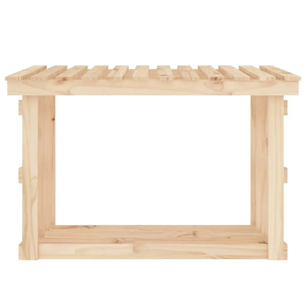 Firewood Rack 108x64.5x77 cm Solid Wood Pine 822432