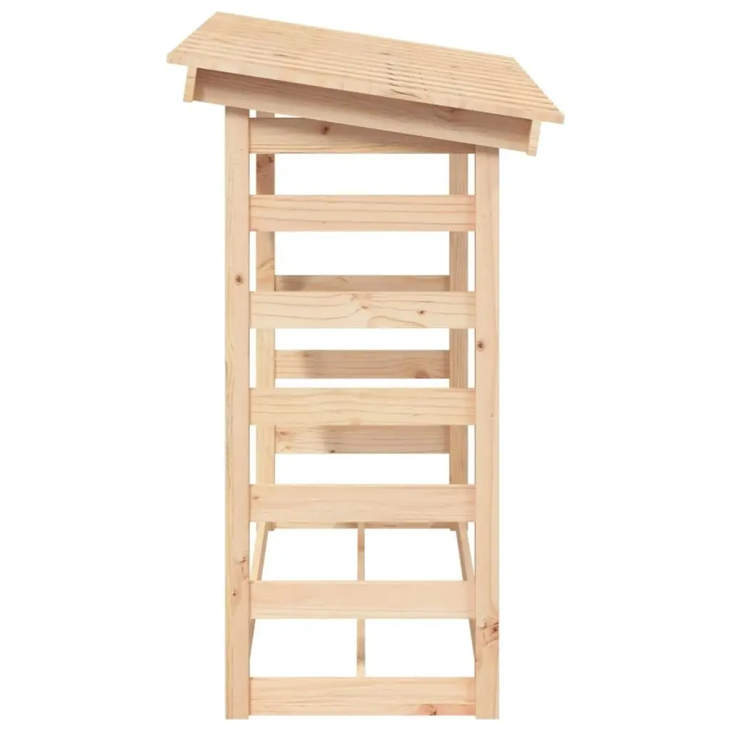 Firewood Rack 108x64.5x110 cm Solid Wood Pine 822437