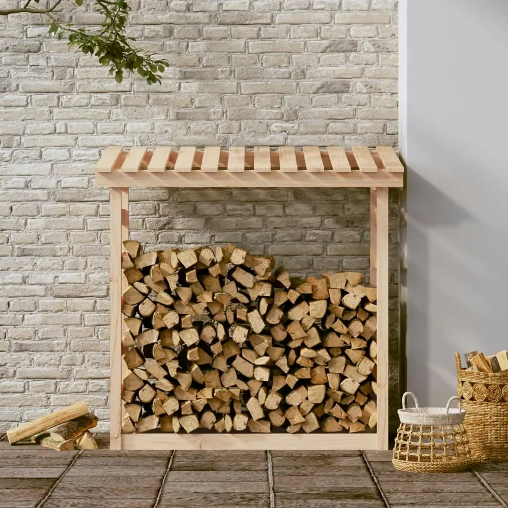 Firewood Rack 108x64.5x110 cm Solid Wood Pine 822437