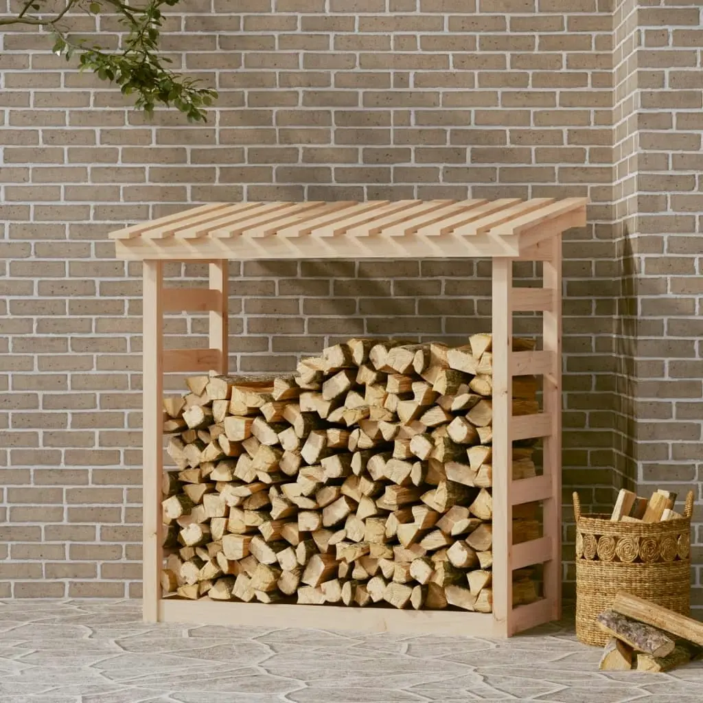 Firewood Rack 108x64.5x110 cm Solid Wood Pine 822437