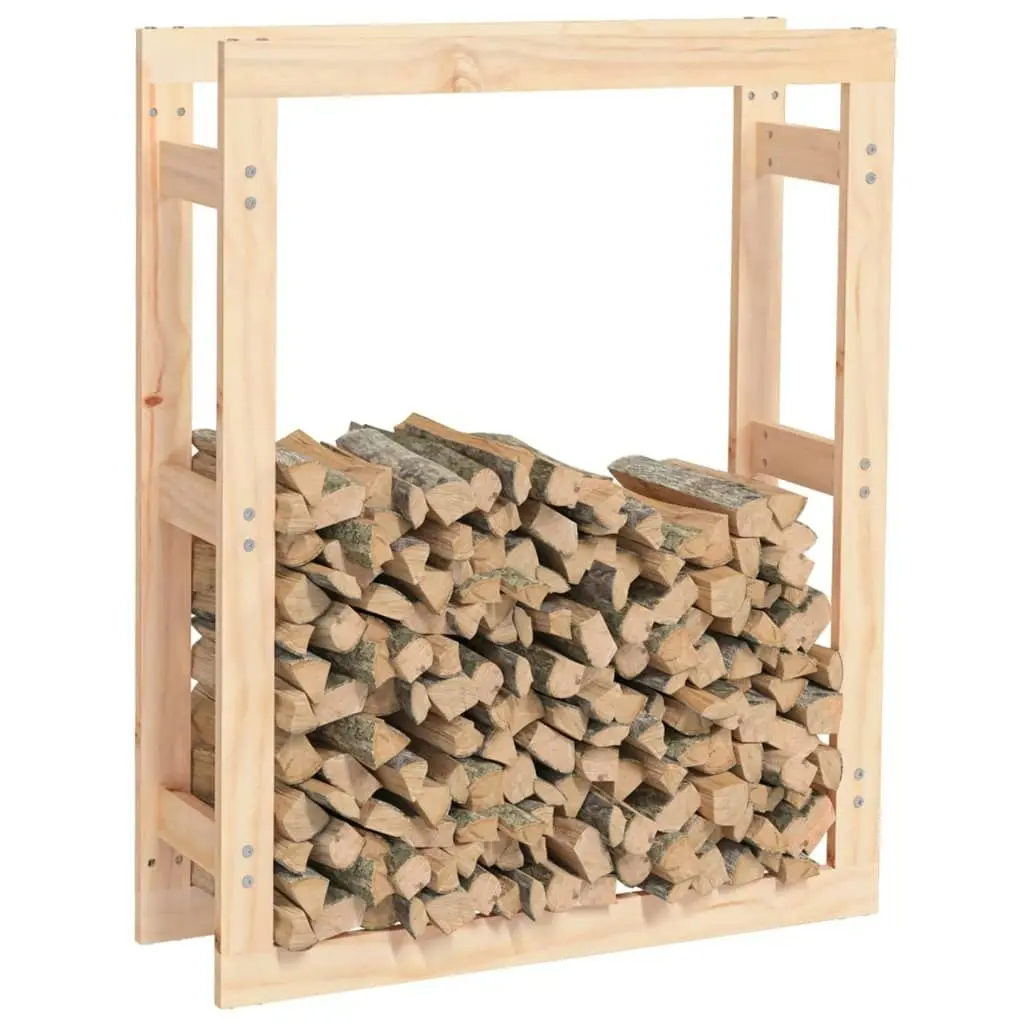 Firewood Rack 80x25x100 cm Solid Wood Pine 822417