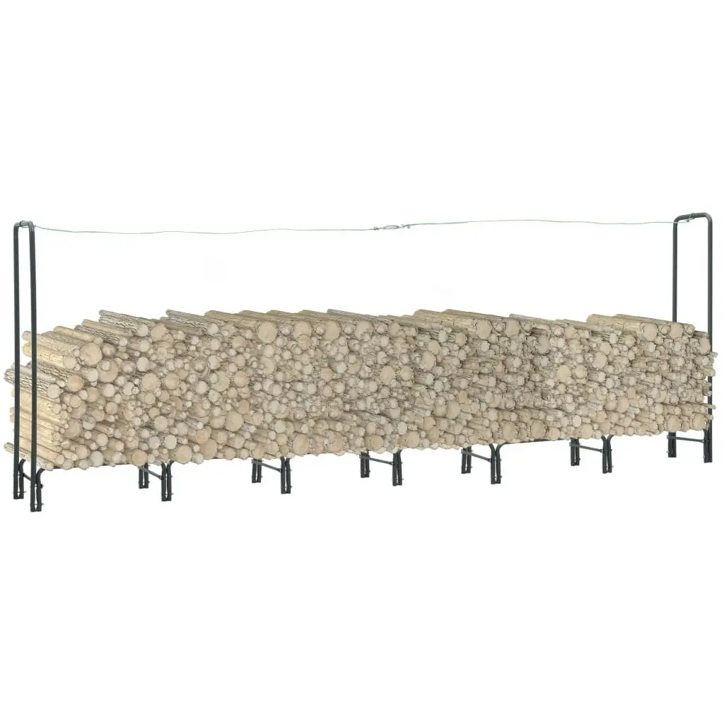 Firewood Rack Anthracite 360x35x120 cm Steel 286292