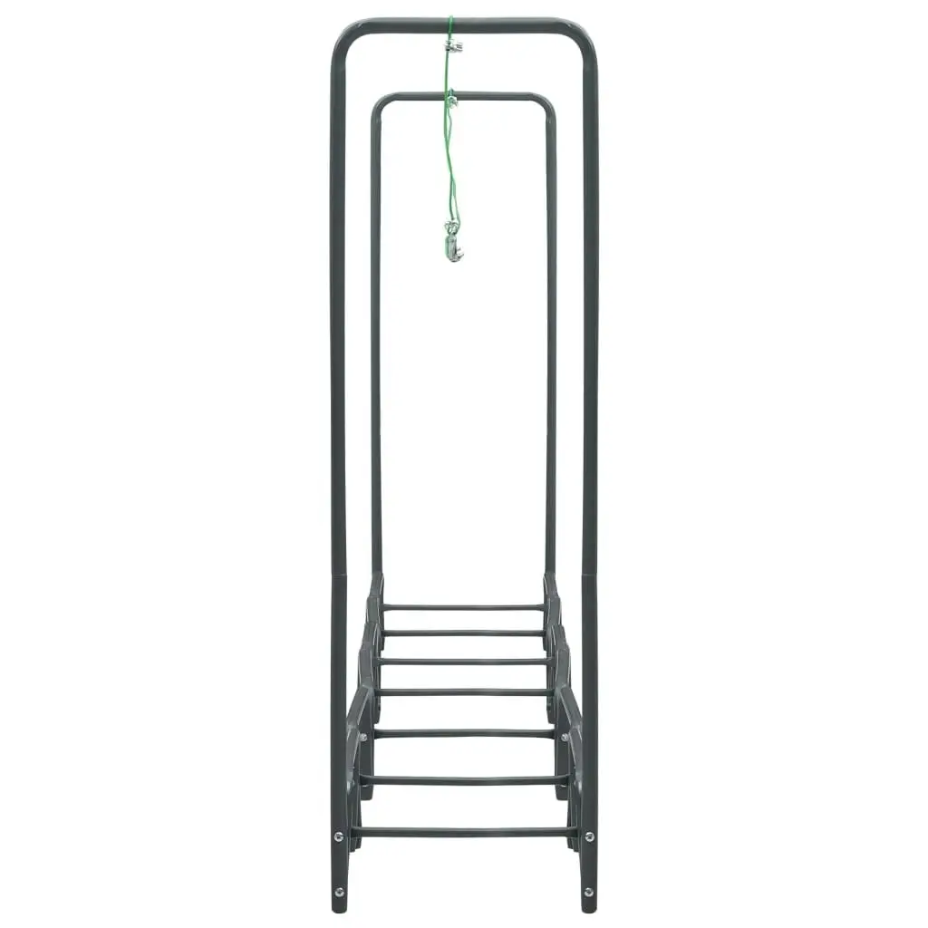 Firewood Rack Anthracite 360x35x120 cm Steel 286292