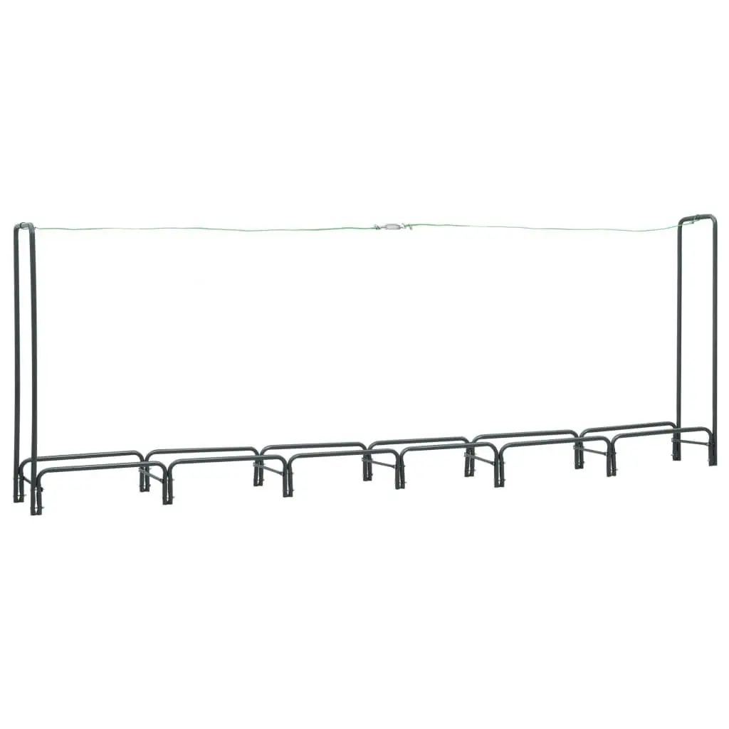 Firewood Rack Anthracite 360x35x120 cm Steel 286292