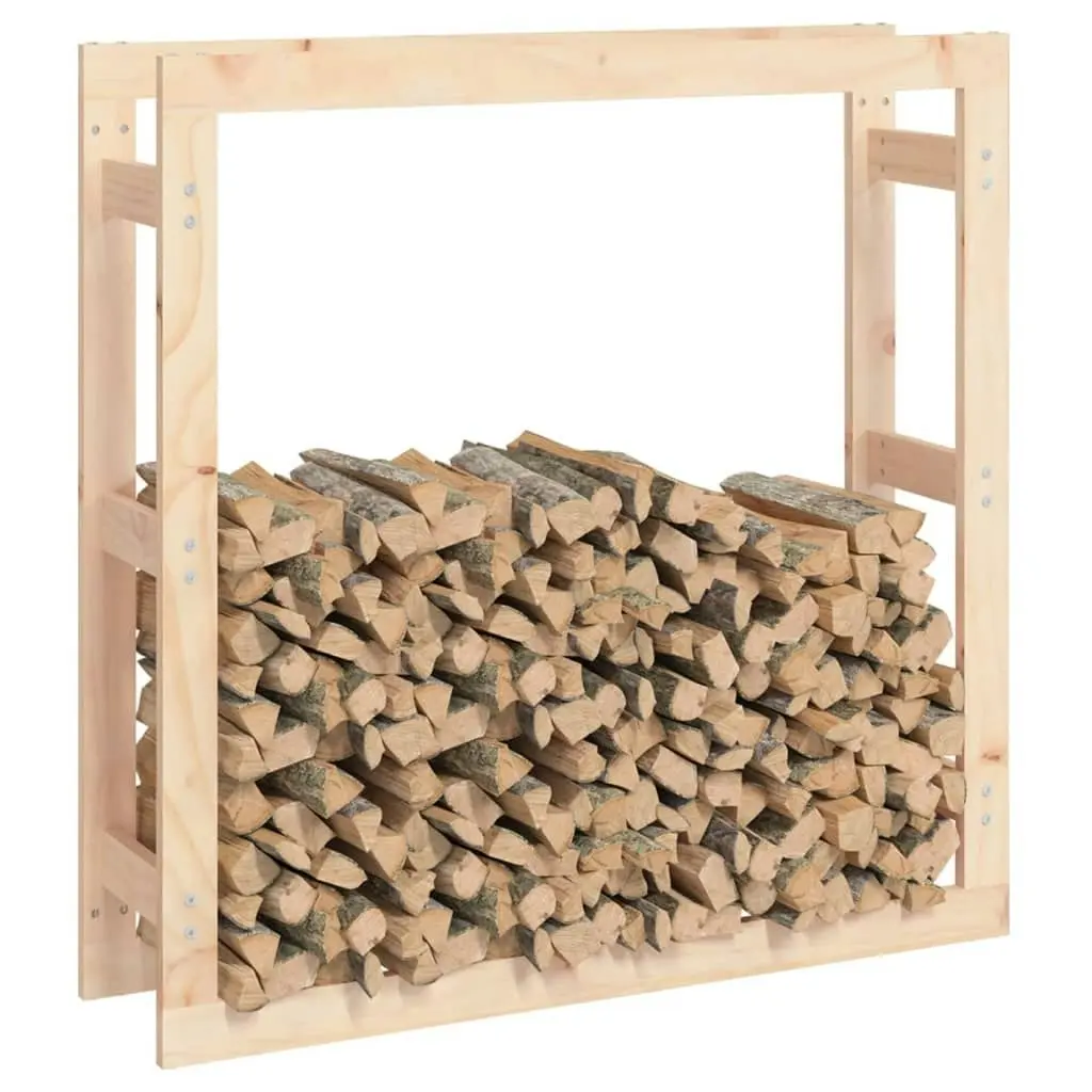 Firewood Rack 100x25x100 cm Solid Wood Pine 822422