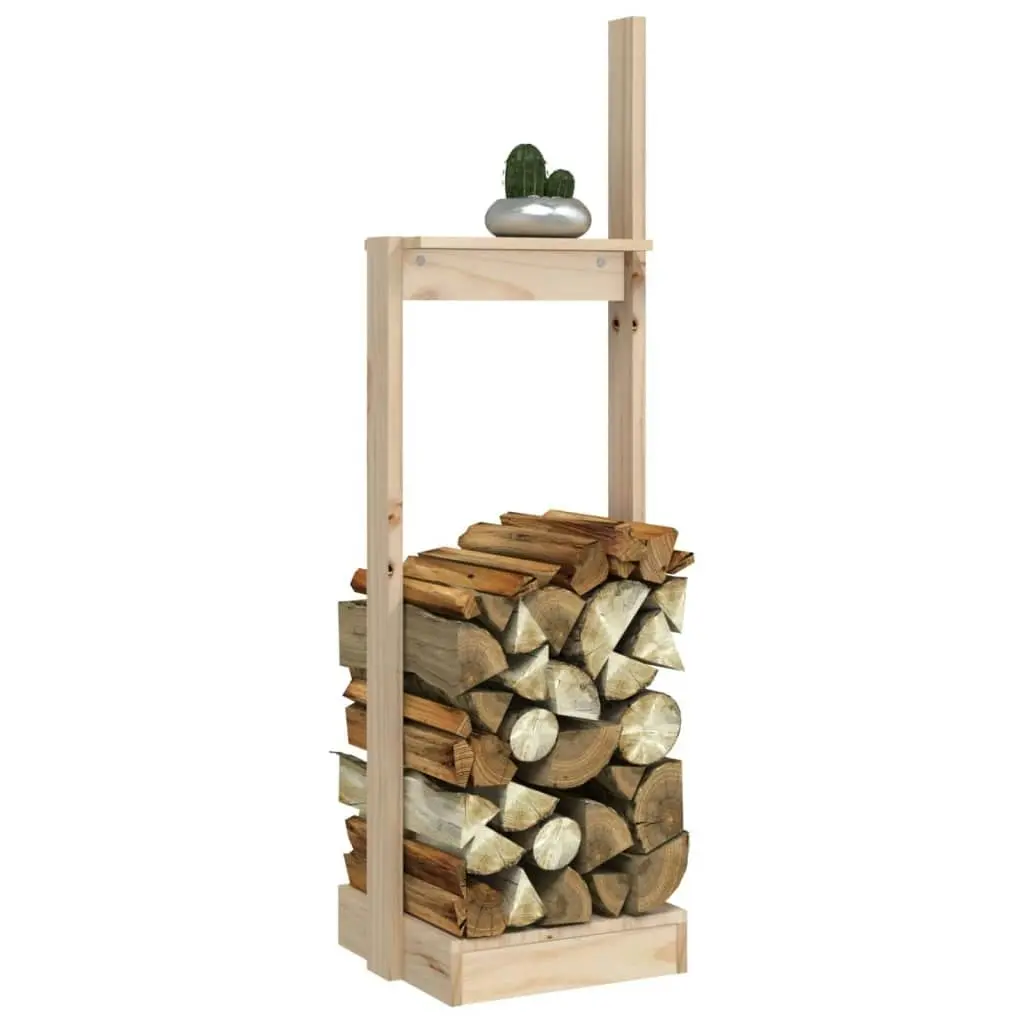 Log Holder 33.5x30x110 cm Solid Wood Pine 822616