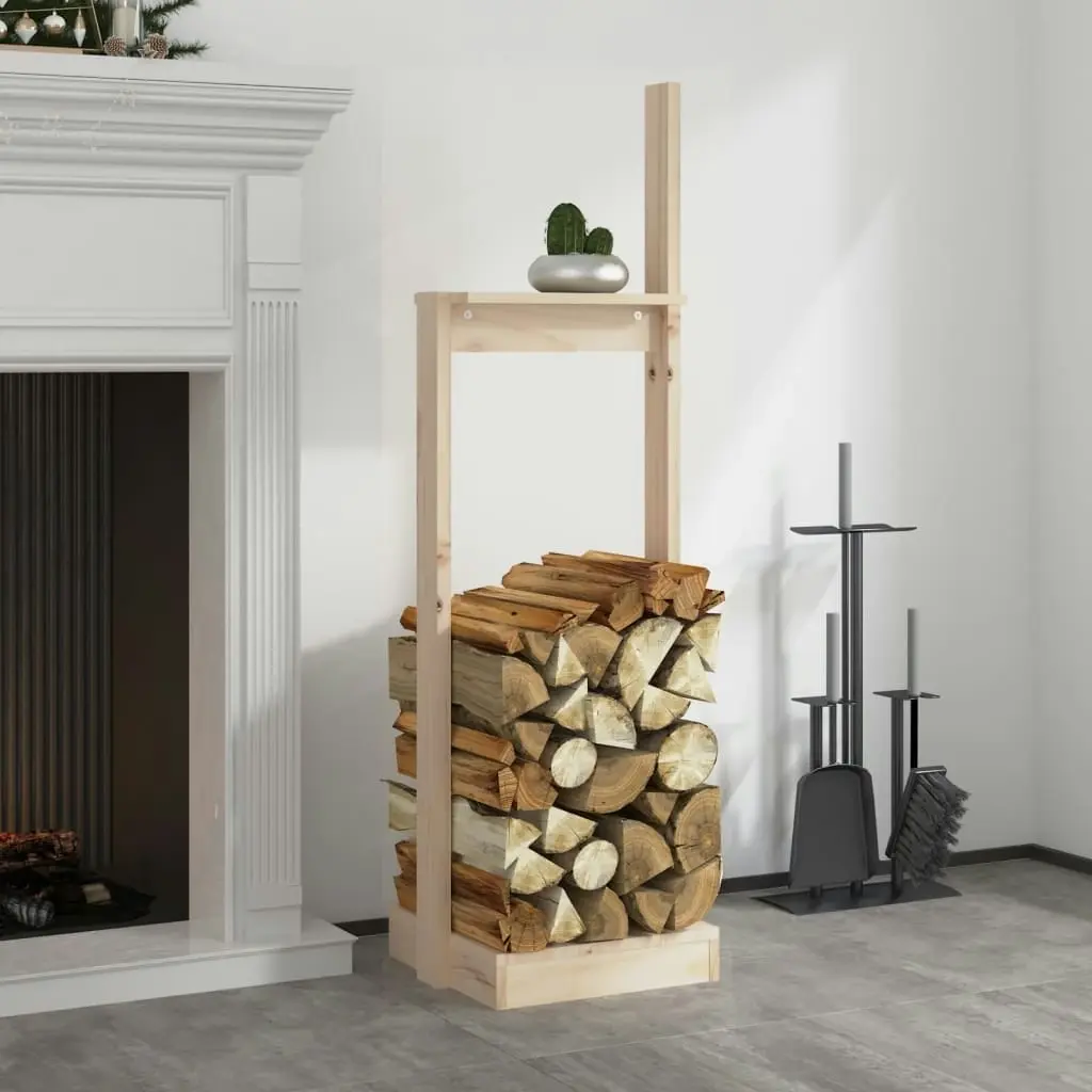 Log Holder 33.5x30x110 cm Solid Wood Pine 822616