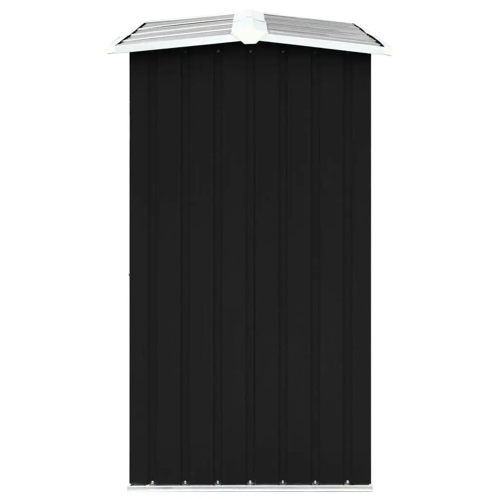 Log Storage Shed Galvanised Steel 172x91x154 cm Anthracite 47082