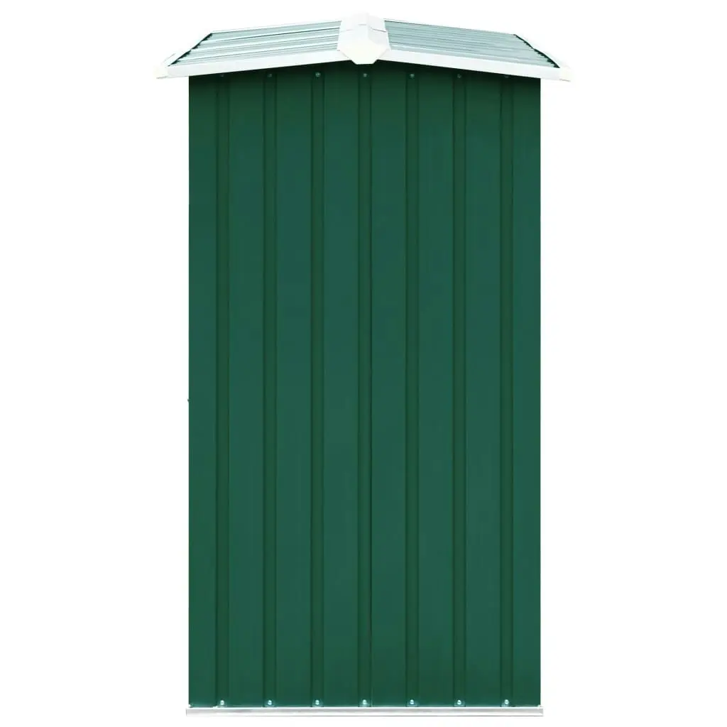 Log Storage Shed Galvanised Steel 172x91x154 cm Green 47080