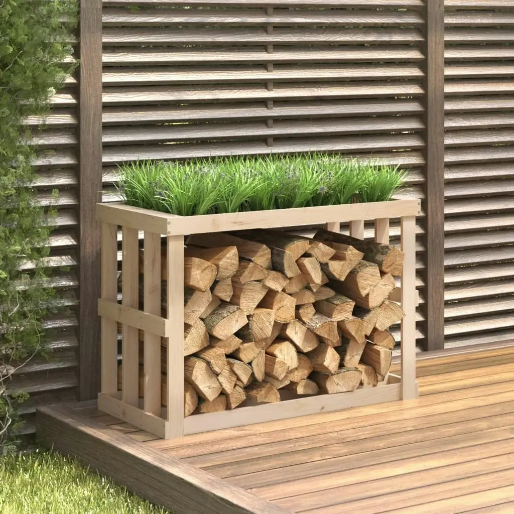 Outdoor Log Holder 108x52x74 cm Solid Wood Pine 822631