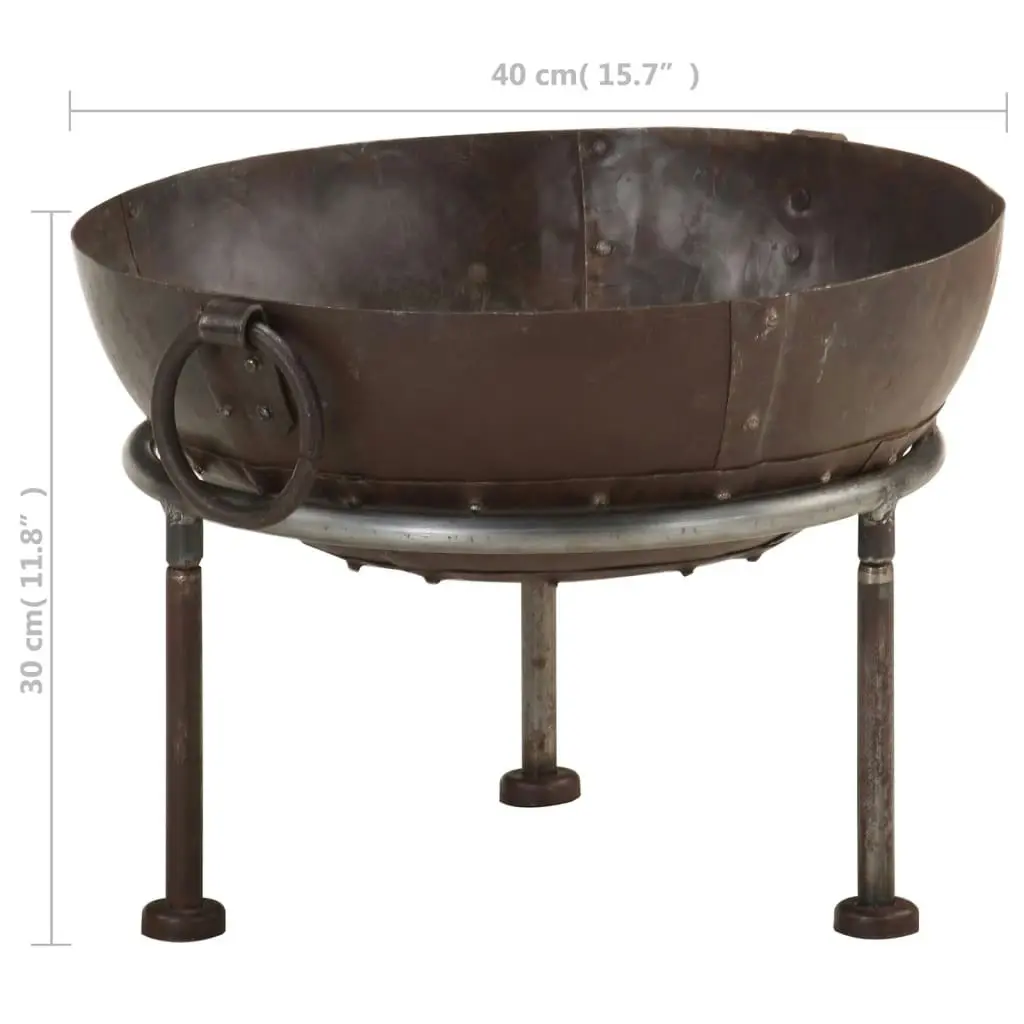 Rustic Fire Pit Ø 40 cm Iron 321944