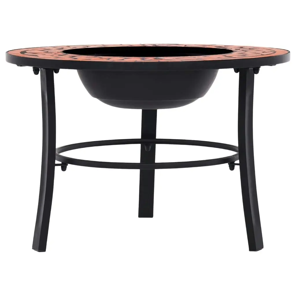 vidaXL Mosaic Fire Pit Terracotta 68cm Ceramic 46719