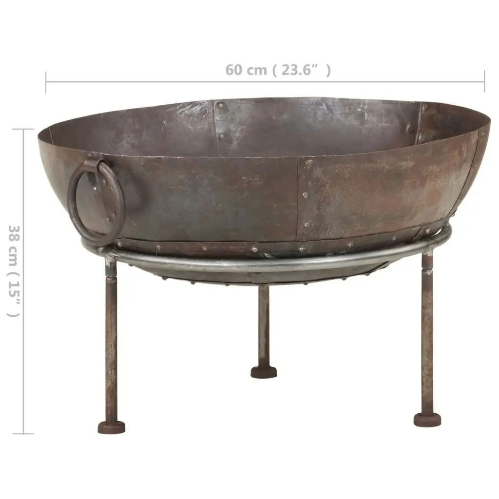 Rustic Fire Pit Ø 60 cm Iron 321946