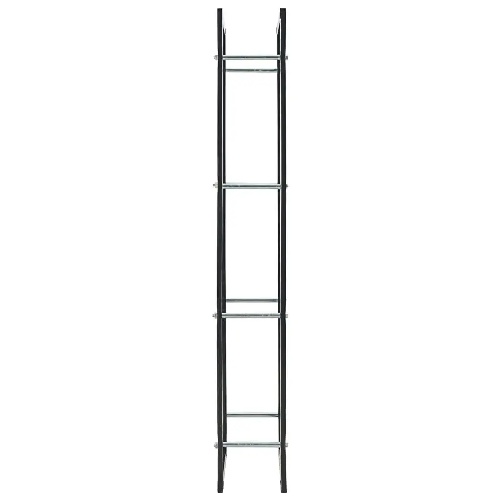 Firewood Rack Black 50x20x150 cm Steel 284699