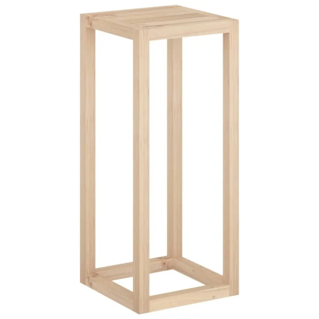 3 Piece Plant Stand Set Solid Wood Pine 822267