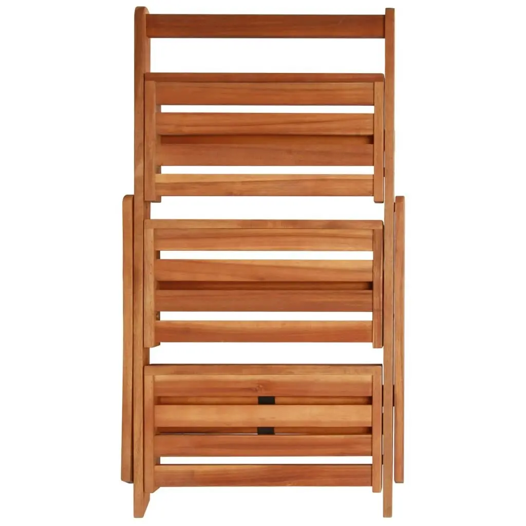 3-Tier Plant Stand 50x63x80 cm Solid Acacia Wood 43994