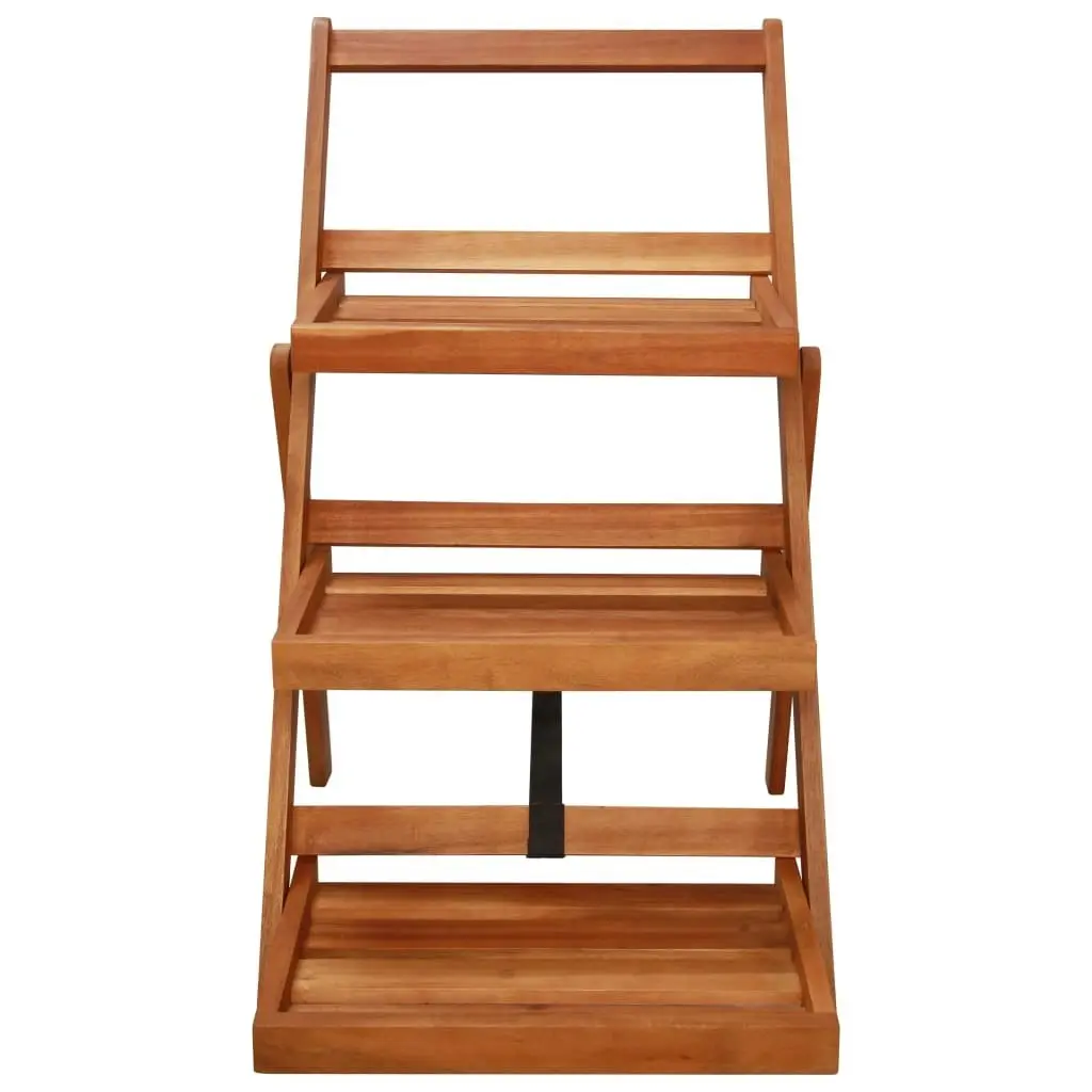 3-Tier Plant Stand 50x63x80 cm Solid Acacia Wood 43994