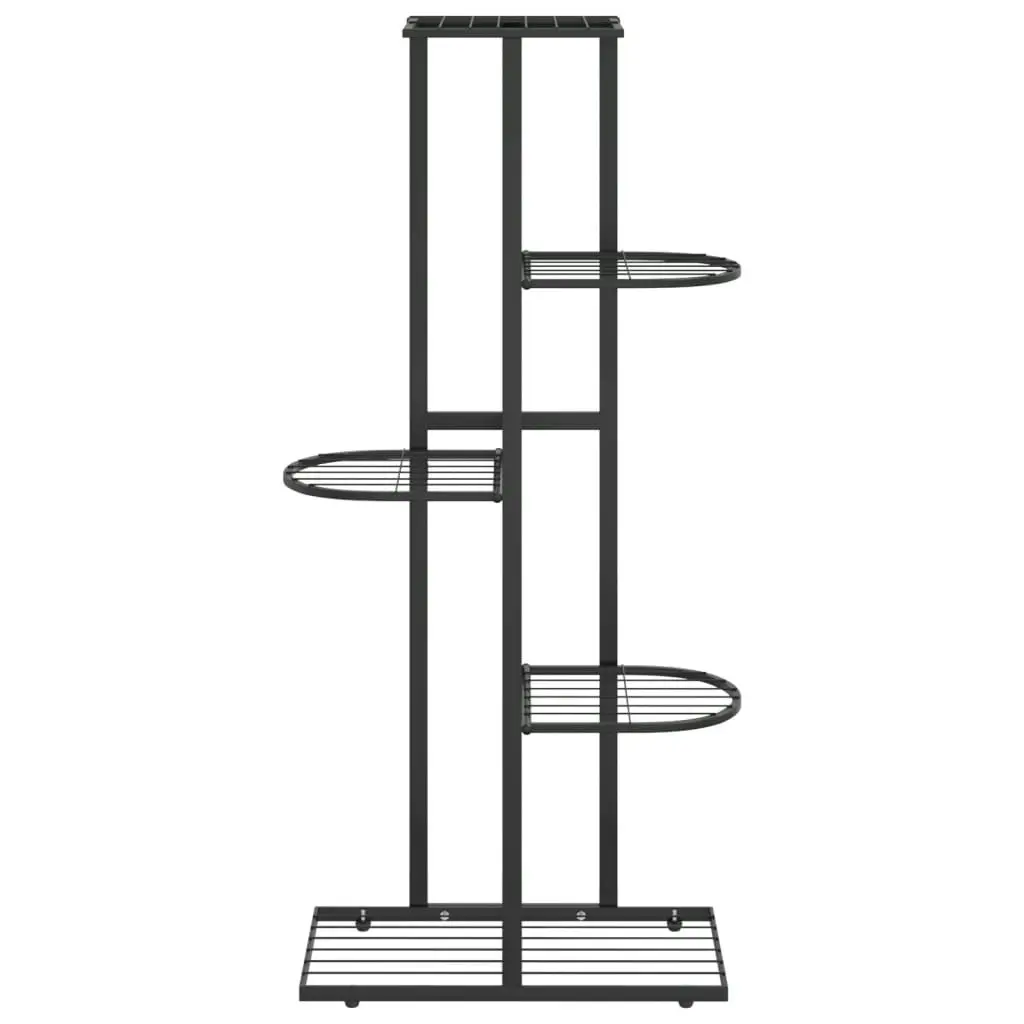 5-Floor Flower Stand 43x22x98 cm Black Metal 336110