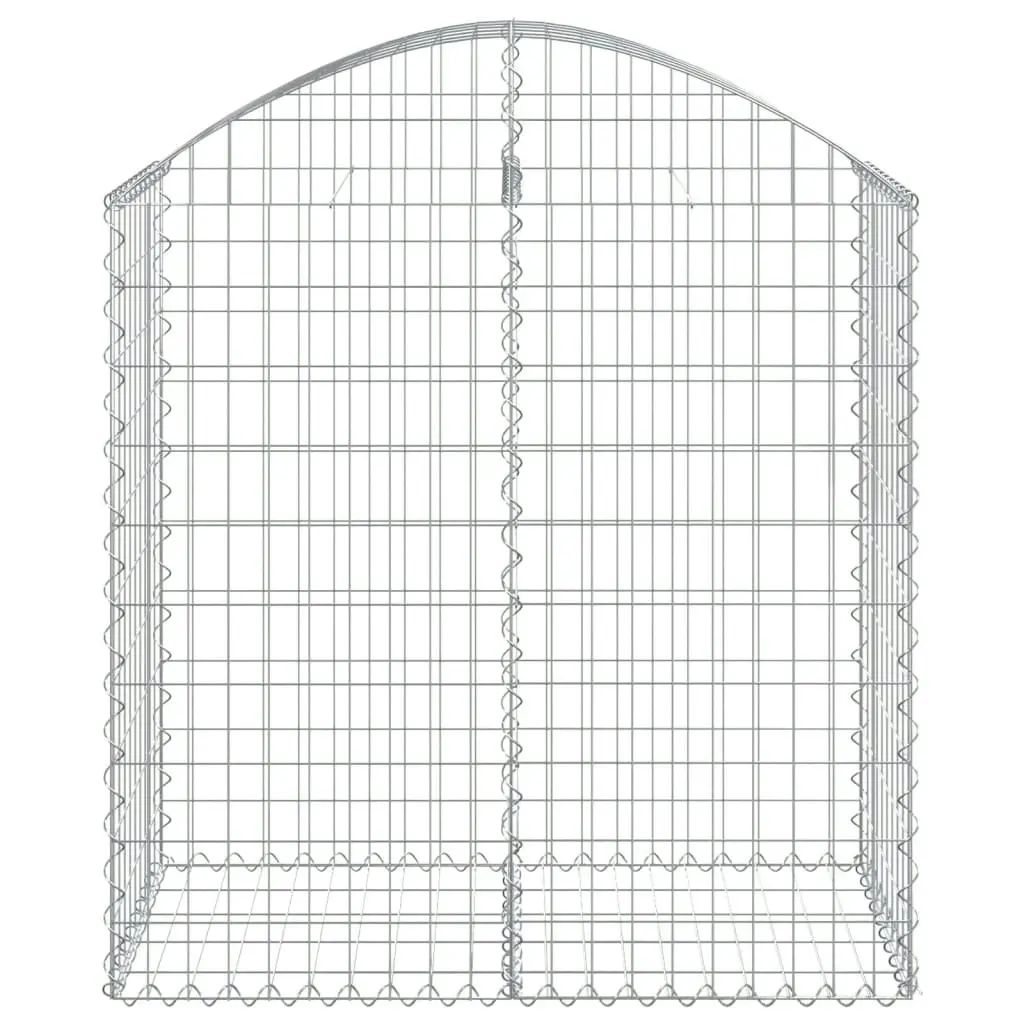 Arched Gabion Basket 100x50x100/120 cm Galvanised Iron 153435