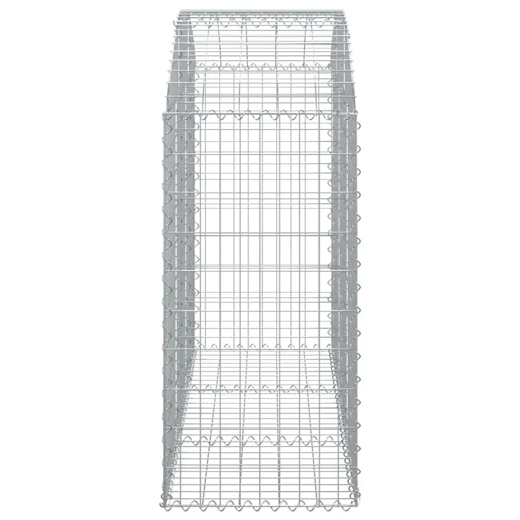 Arched Gabion Basket 150x50x100/120 cm Galvanised Iron 153455