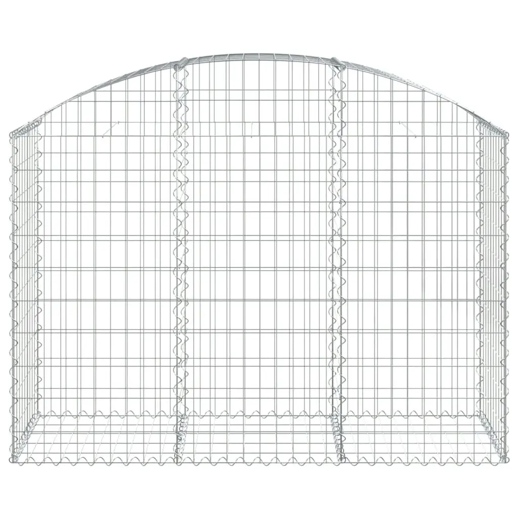 Arched Gabion Basket 150x50x100/120 cm Galvanised Iron 153455