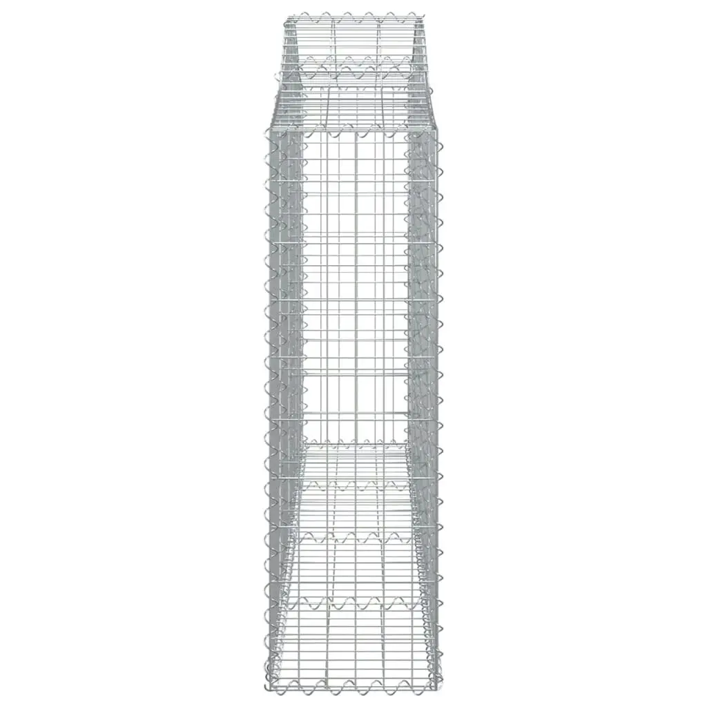 Arched Gabion Basket 200x30x100/120 cm Galvanised Iron 153385