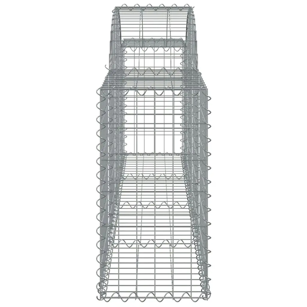 Arched Gabion Basket 200x30x60/80 cm Galvanised Iron 153483