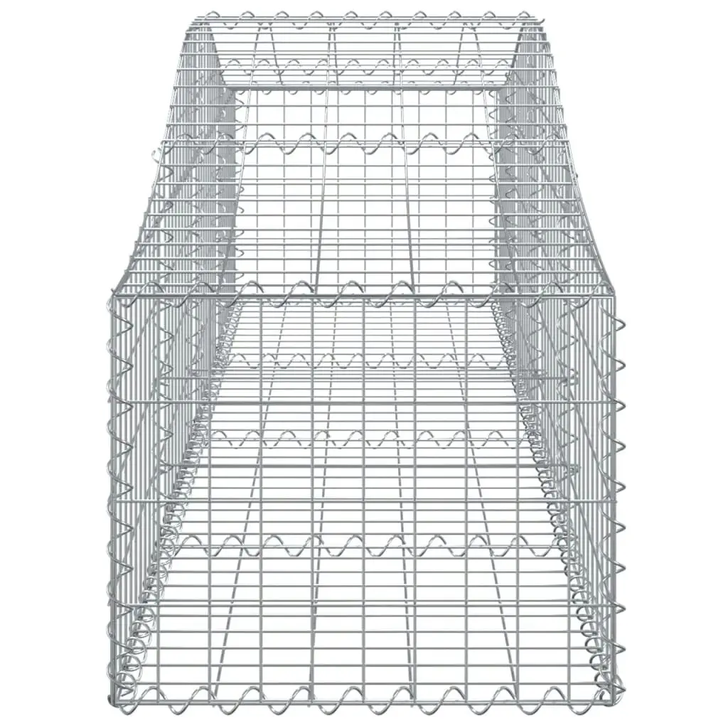 Arched Gabion Basket 200x50x40/60 cm Galvanised Iron 153392