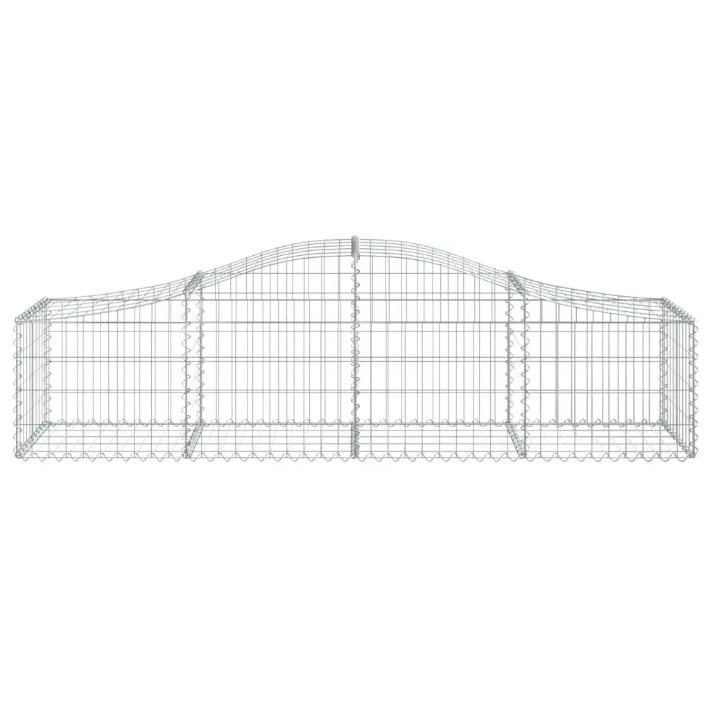 Arched Gabion Basket 200x50x40/60 cm Galvanised Iron 153392