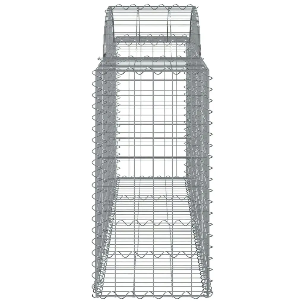 Arched Gabion Basket 200x50x80/100 cm Galvanised Iron 153494