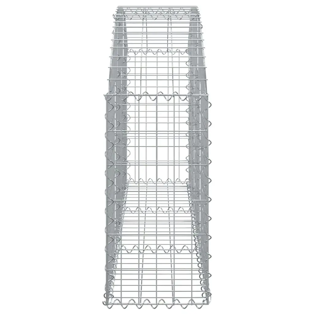 Arched Gabion Basket 150x30x60/80 cm Galvanised Iron 153443