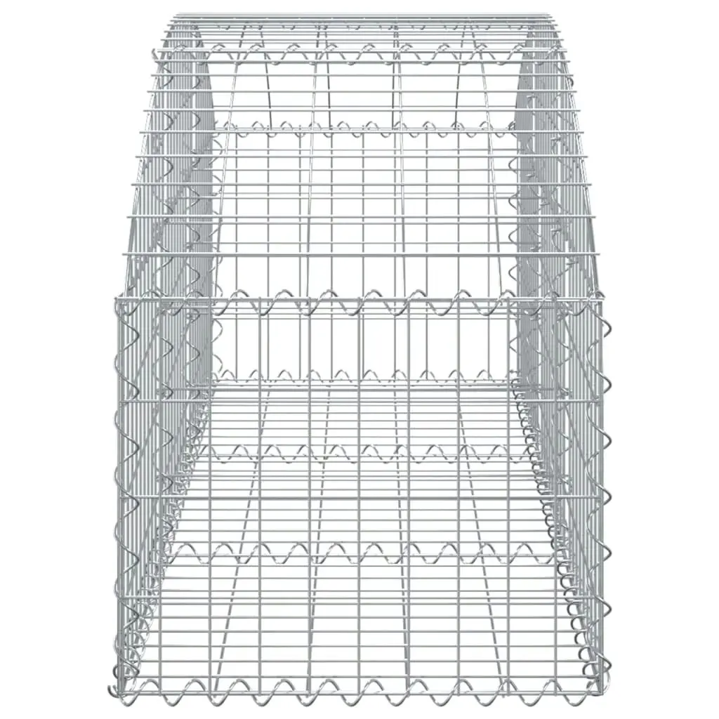 Arched Gabion Basket 150x50x40/60 cm Galvanised Iron 153452