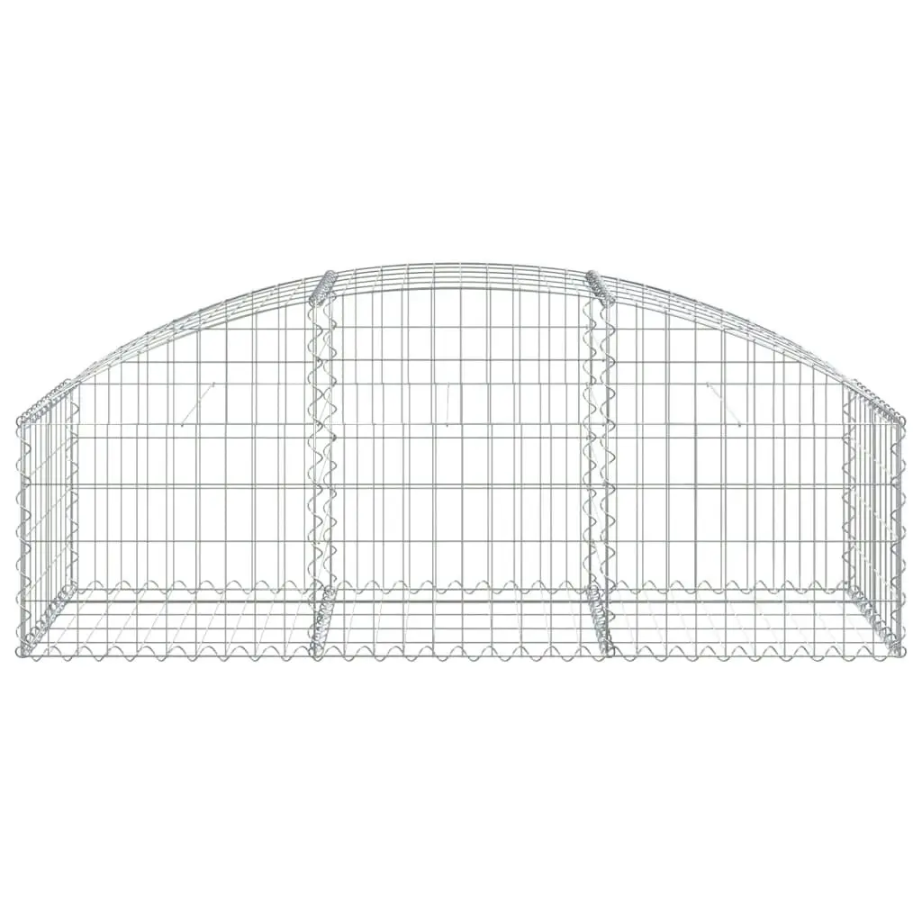 Arched Gabion Basket 150x50x40/60 cm Galvanised Iron 153452