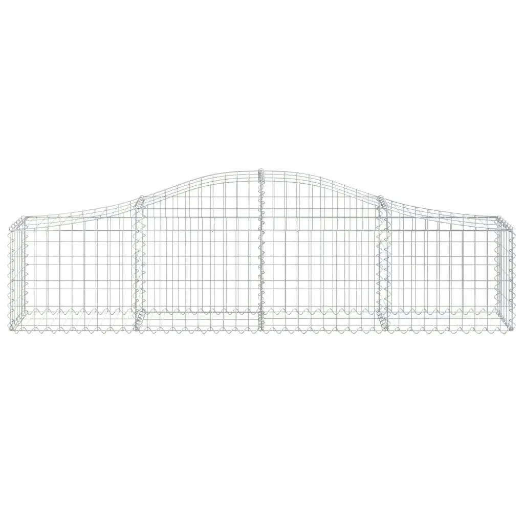 Arched Gabion Basket 200x30x40/60 cm Galvanised Iron 153382