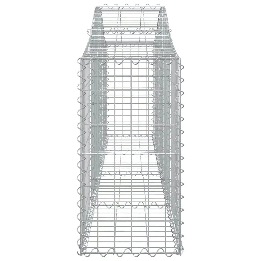 Arched Gabion Basket 200x30x60/80 cm Galvanised Iron 153383