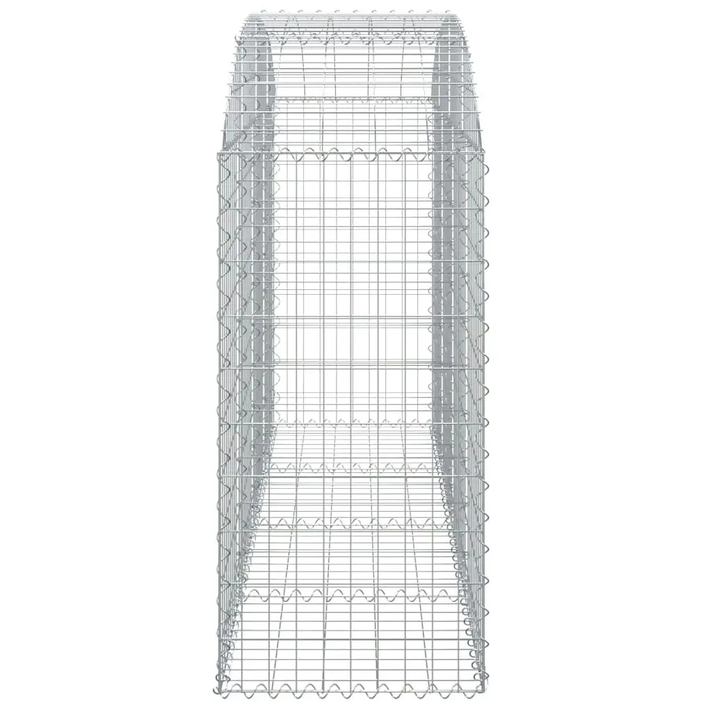 Arched Gabion Basket 200x50x100/120 cm Galvanised Iron 153475