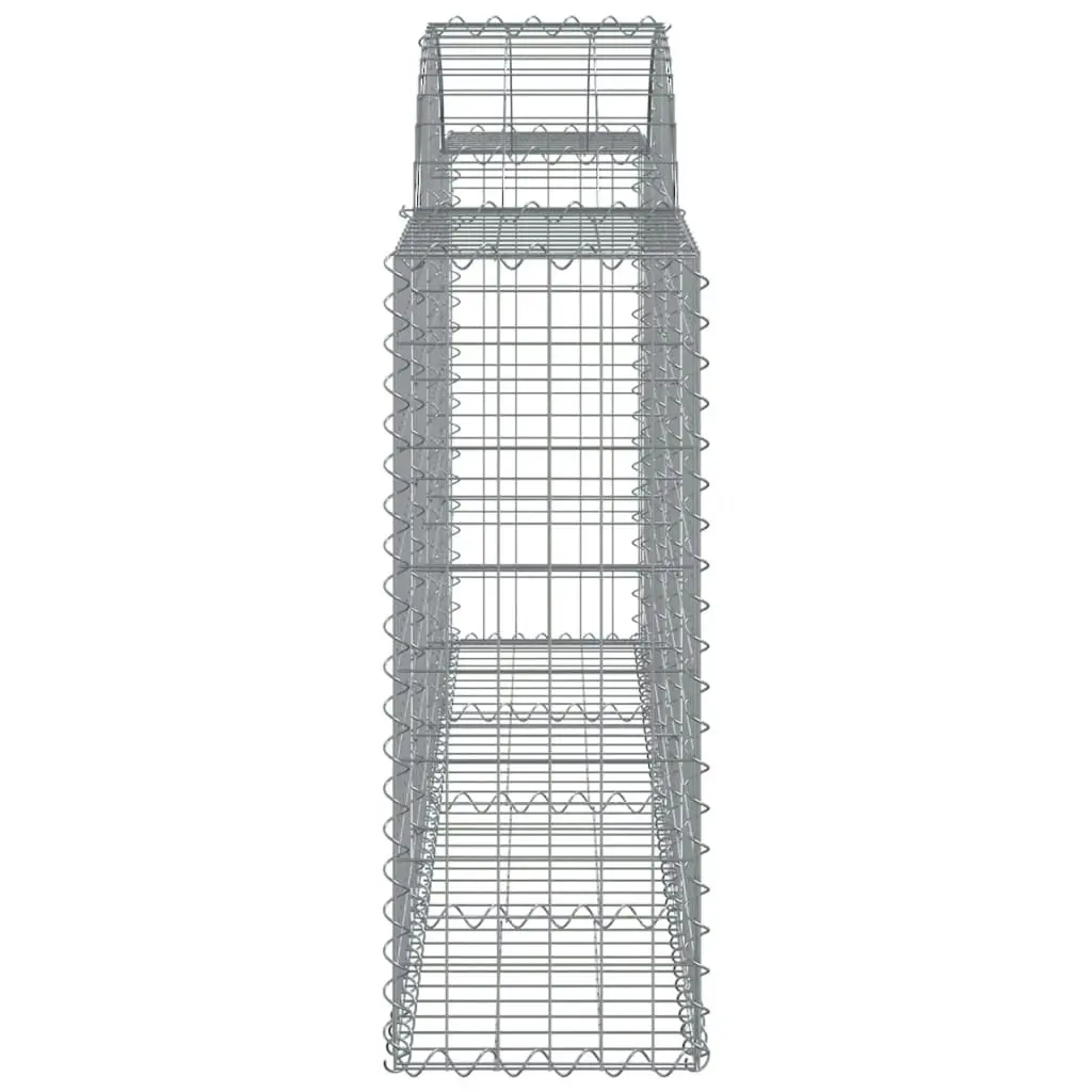 Arched Gabion Basket 200x30x80/100 cm Galvanised Iron 153484