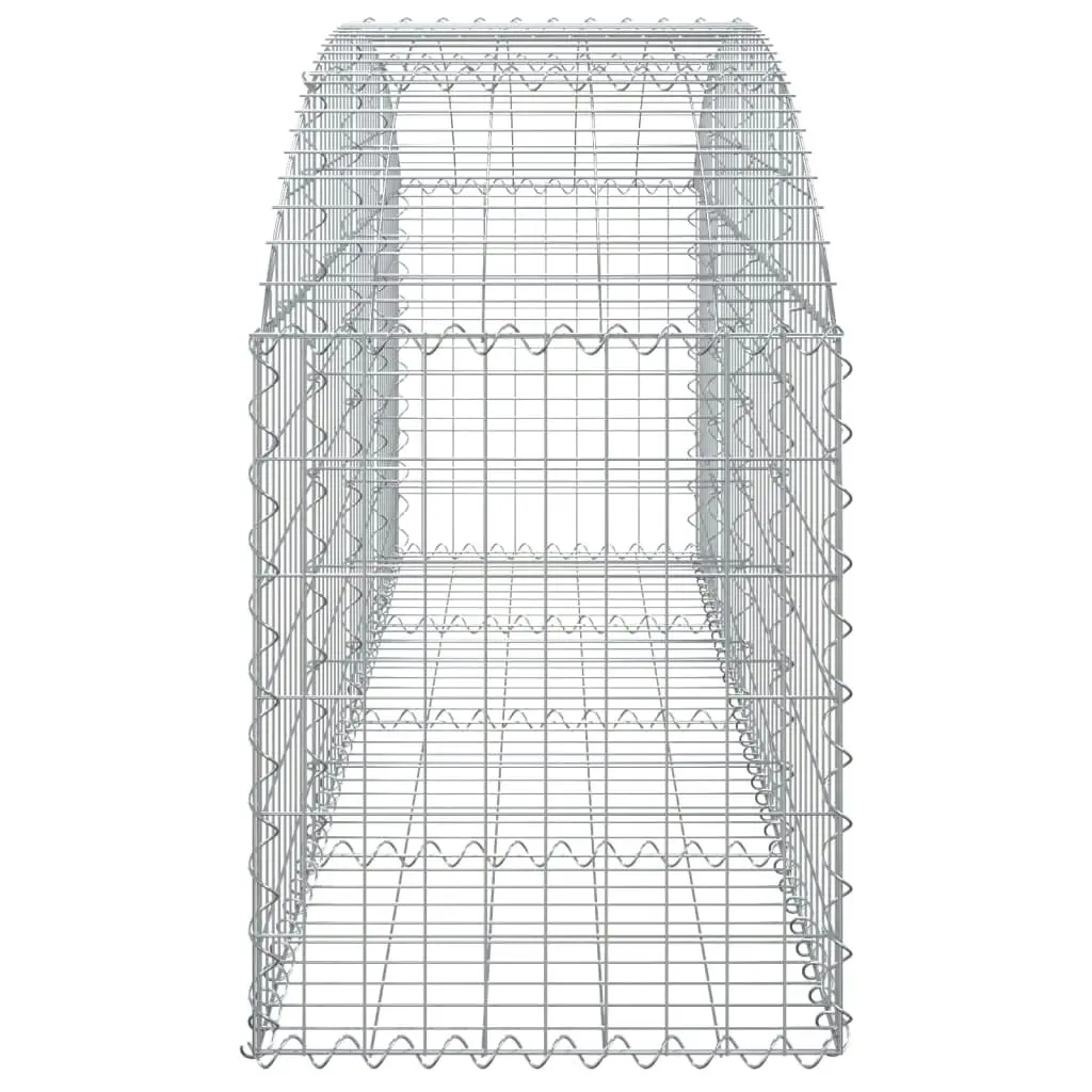 Arched Gabion Basket 200x50x60/80 cm Galvanised Iron 153473