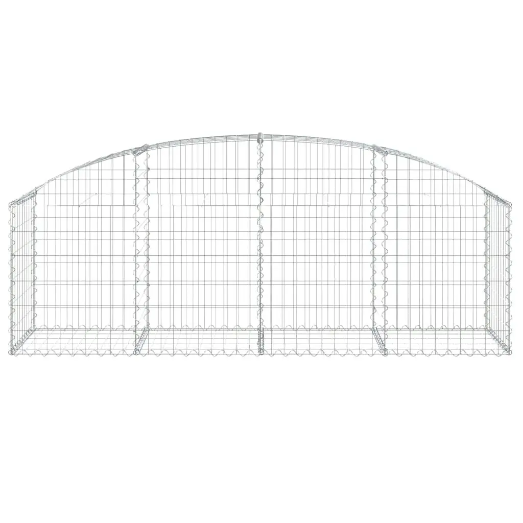 Arched Gabion Basket 200x50x60/80 cm Galvanised Iron 153473