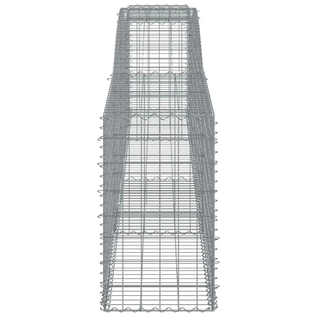 Arched Gabion Basket 400x50x80/100 cm Galvanised Iron 153534