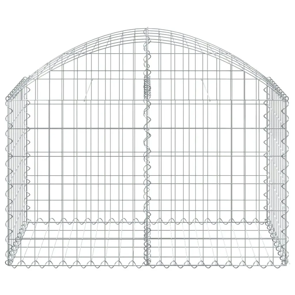 Arched Gabion Basket 100x50x60/80 cm Galvanised Iron 153433