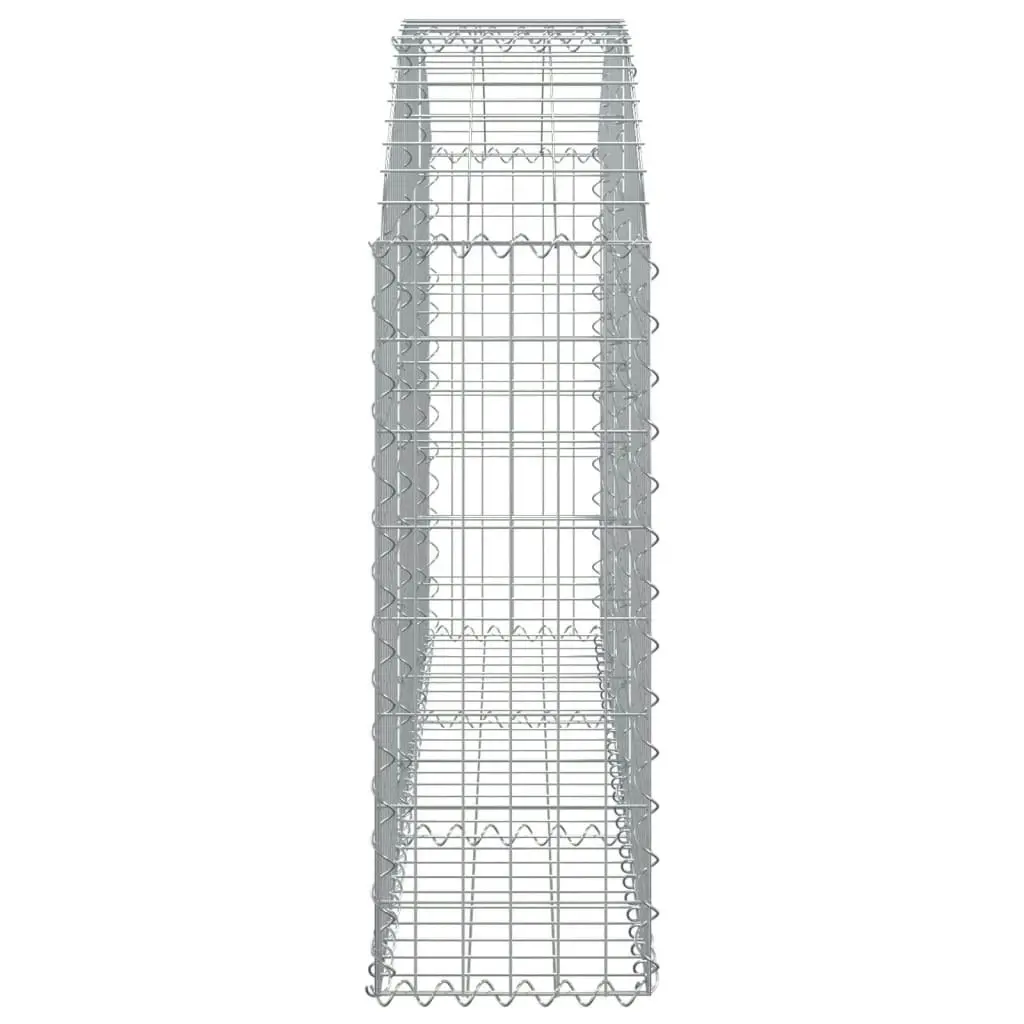 Arched Gabion Basket 150x30x80/100 cm Galvanised Iron 153444