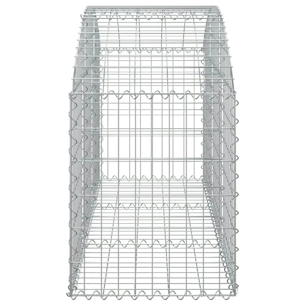 Arched Gabion Basket 150x50x60/80 cm Galvanised Iron 153453