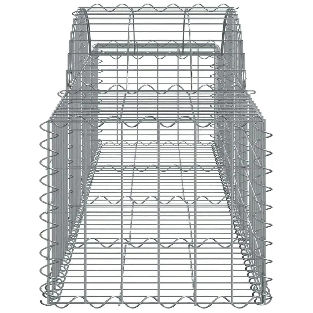 Arched Gabion Basket 200x50x40/60 cm Galvanised Iron 153492