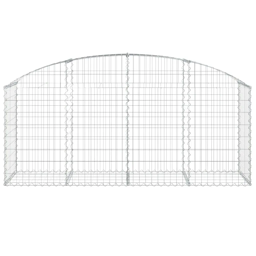 Arched Gabion Basket 200x50x80/100 cm Galvanised Iron 153474