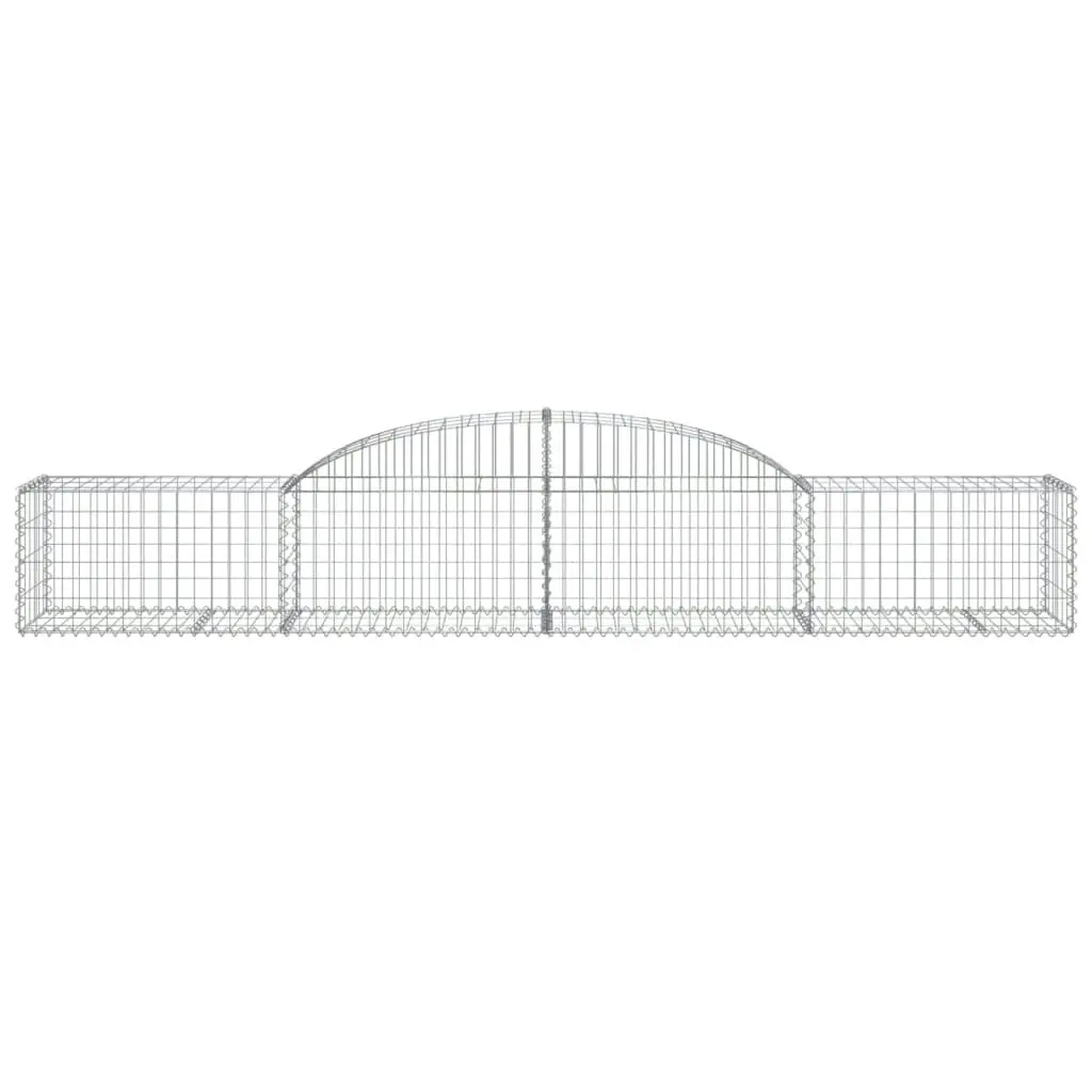 Arched Gabion Basket 300x50x40/60 cm Galvanised Iron 153512