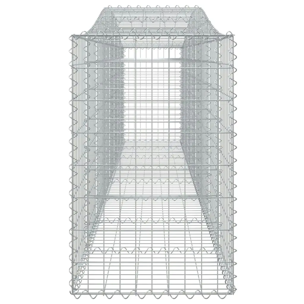 Arched Gabion Basket 400x50x80/100 cm Galvanised Iron 153414