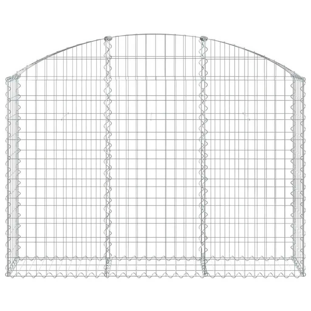 Arched Gabion Basket 150x30x100/120 cm Galvanised Iron 153445