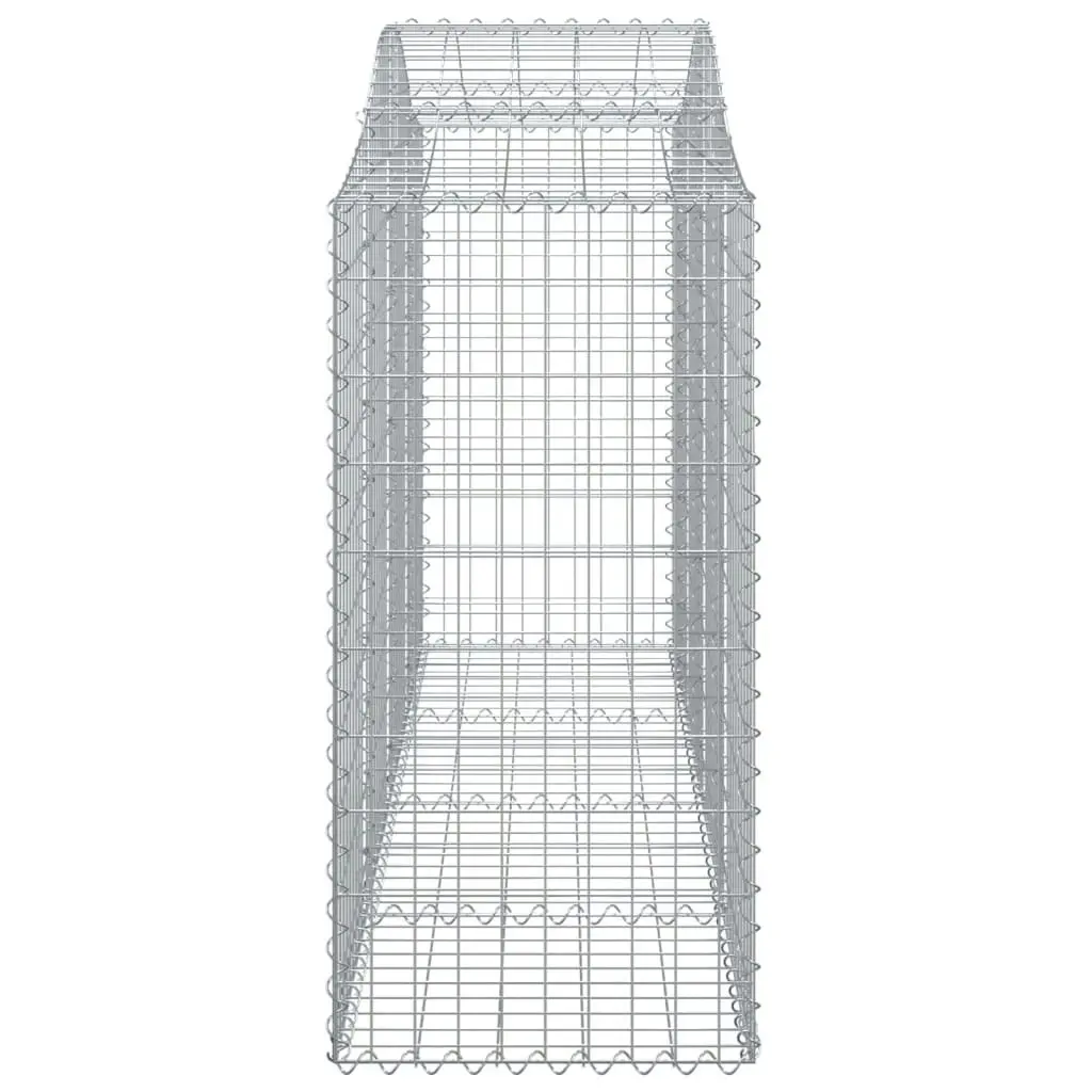 Arched Gabion Basket 200x50x120/140 cm Galvanised Iron 153396